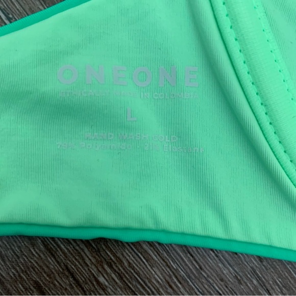 One one swimwear Womens green bikini / cheeky bottoms L NWT - Picture 8 of 10